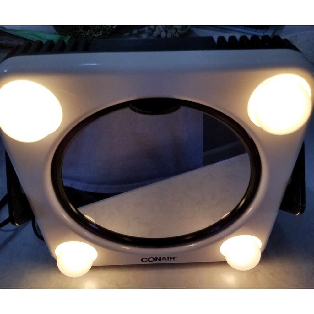 vintage 1980s Conair Makeup Squared Mirror model 0R2